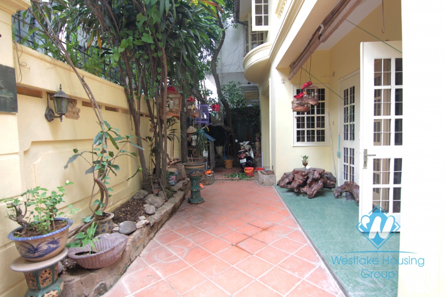 French villa for rent with lots of outside space in the heart of Tay Ho, Hanoi